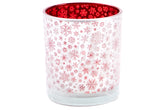 Lampe à réchaud rouge givré L - (CH-0594A)